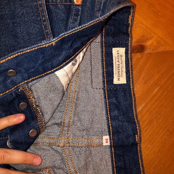 LEVI’S TWO-TONE DENIM SKIRT - Picture 4 of 4